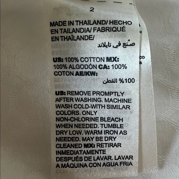 Chicos white no-iron button down, Size 2 (L) - Picture 7 of 7